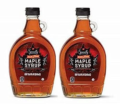 Specially Selected 100% Pure Maple Syrup Grade A Amber Color, Rich Taste 12.5fl oz 370ml (Two Bottles)