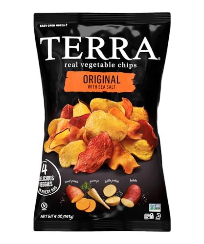 Terra Original Sea Salt Real Vegetable Chips, 5 oz (Pack of 6)