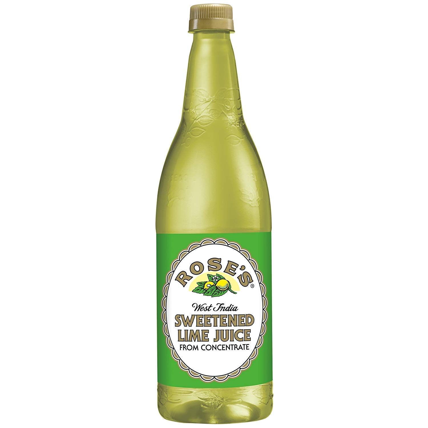 Rose&#39;s Sweetened Lime Juice, 1 L bottles (33.8 fl. oz. 1 qt.1.8 fl. oz.) (1 pack)