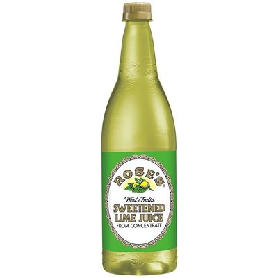Rose&#39;s Sweetened Lime Juice, 1 L bottles (33.8 fl. oz. 1 qt.1.8 fl. oz.) (1 pack)