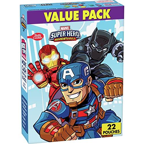 Marvel Avengers Fruit Flavored Snacks, Treat Pouches, Gluten Free Snack, Value Pack, 22 Ct, 17.6 oz