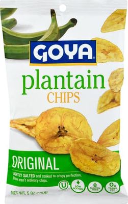 Goya Plantain Chips Original Lightly Salted, 5 Oz