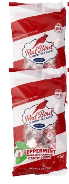 Red Bird Soft Peppermint Puffs Candy 6 Oz (2 Pack)
