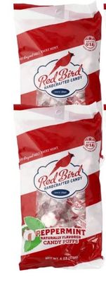 Red Bird Soft Peppermint Puffs Candy 6 Oz (2 Pack)