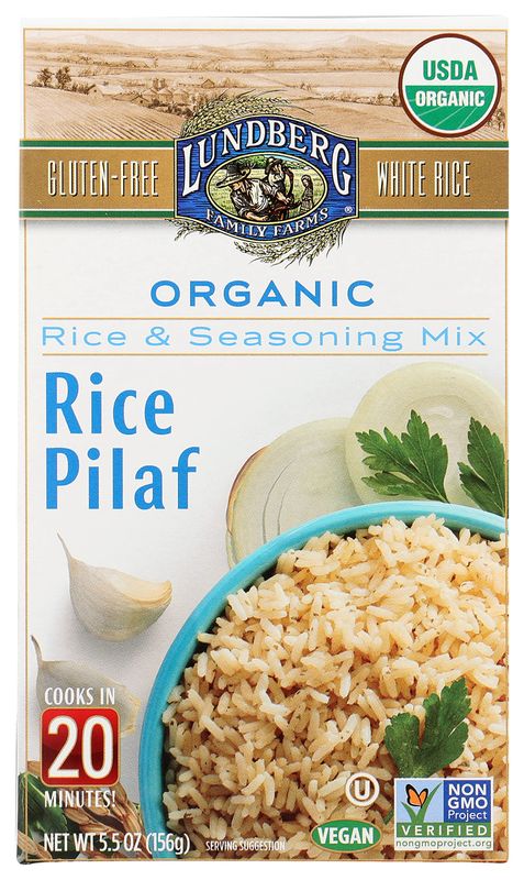 Lundberg Organic Rice Pilaf, Gluten-Free, Vegan, 20 Minute Cook Time, 5.5 oz (Pack of 6)
