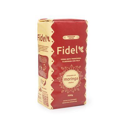 Yerba Mate Fidel with Moringa oleifera 500g/1.1lb