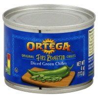 Ortega, Canned Green Chiles, Diced Fire Roasted Green, 4oz Can (Pack of 4) (Select Flavor &amp; Size Below) (Diced Fire Roasted Chiles 4oz Can)