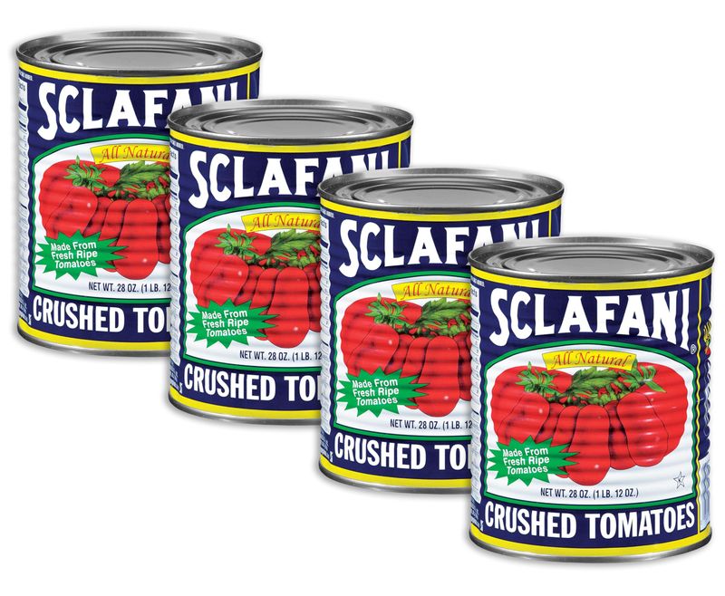 Sclafani - Crushed Tomatoes, (4)- 28 oz. Cans