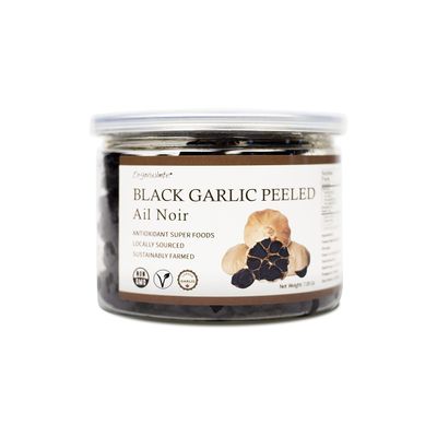 Orgnisulmte Canada Peeled Black Garlic Fermented for 90 Days Peeled Multiple Clove Super Foods, Ready to Eat 7.05 Oz