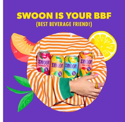 Swoon Lemonade Variety Pack - Low Carb, Paleo-Friendly, Gluten-Free Keto Drink - Zero Sugar Drinks Made with 100% Natural Lemon Juice Concentrate & Sweetened by Monk Fruit, 12 Fl oz (Pack of 12)