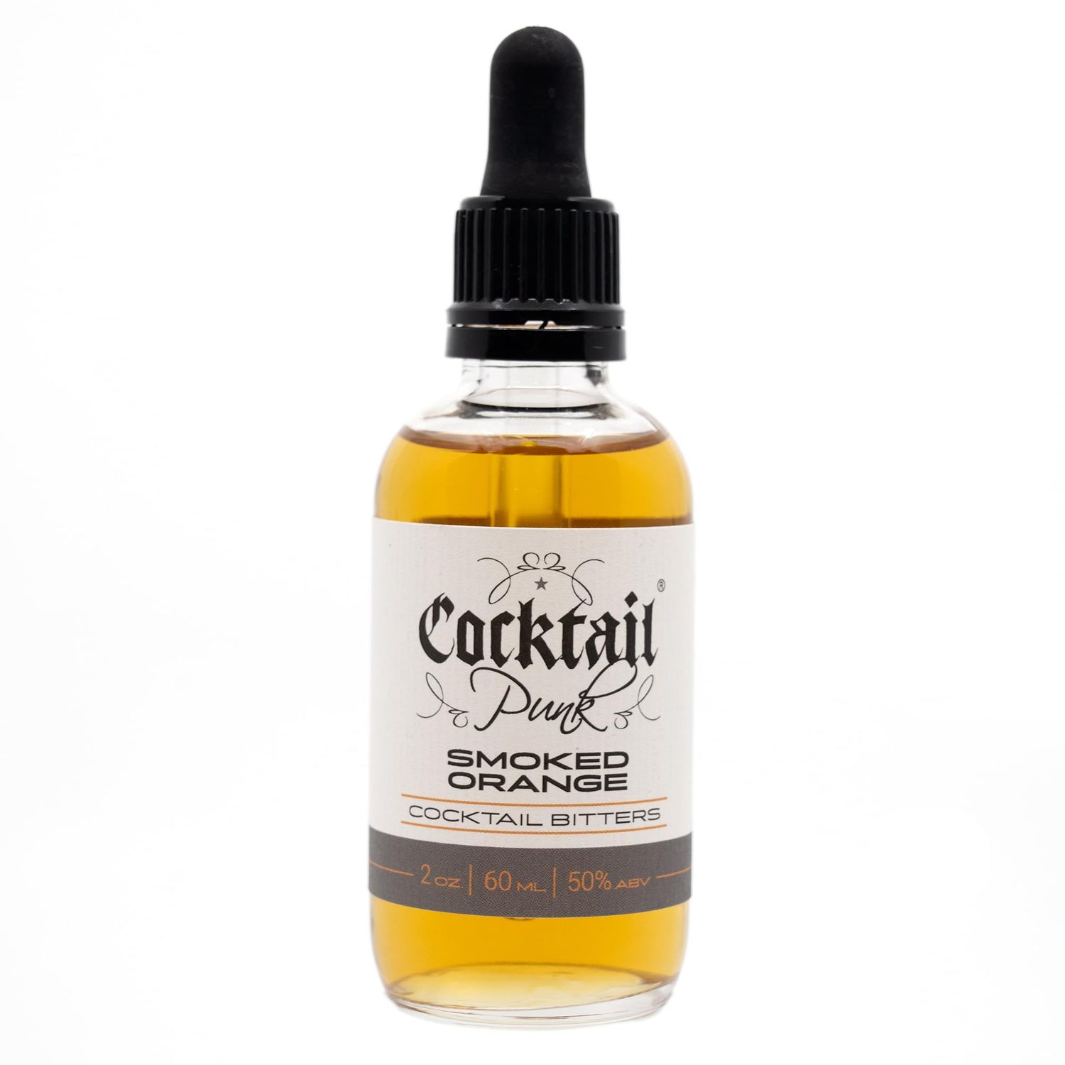 CocktailPunk Cocktail Bitters Small Batch Craft - Made in USA Using All Natural Organic Non GMO Fruits and Spices. (Smoked Orange)