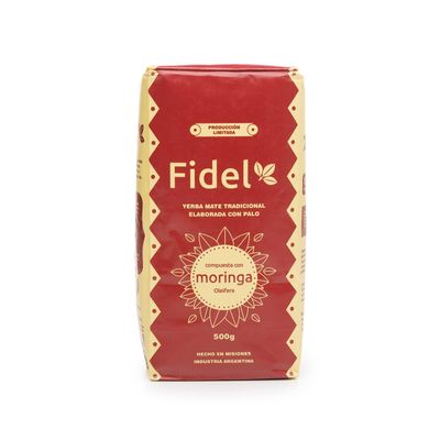 Yerba Mate Fidel with Moringa oleifera 500g/1.1lb