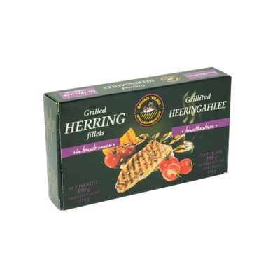 Grilled Catch Wild Herring Grilled Boneles Fillets Steak in Tomato Sauce 6.7 oz