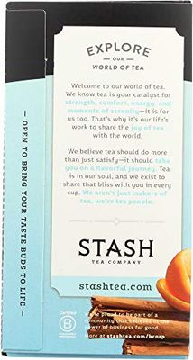 Stash Tea Licorice Spice Herbal Tea 20 Count Tea Bags in Foil (Pack of 3), Tea Bags Individually Wrapped in Foil (packaging may vary), Naturally Sweet Herbal Tisane, Zero Caffeine, Drink Hot or Iced