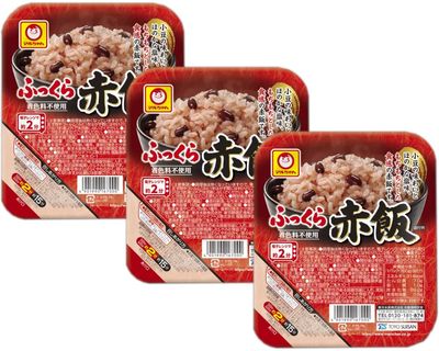 Maruchan Plump Sekihan Rice with Red Beans 5.6oz 3 pieces Japanese Instant Cooked Rice With MAIKO sticker Pio big bazar