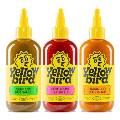 Hot Sauce Variety Pack by Yellowbird | Plant-Based, Gluten Free, Non-GMO | Homegrown in Austin | 9.8 oz (3-Pack)