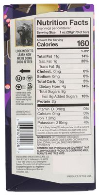 Endangered Species Chocolate Bar Grizzly Dark Raspberry, 3 oz