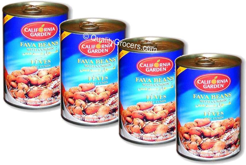 California Garden Fava Beans with Cumin 450g (4 cans)
