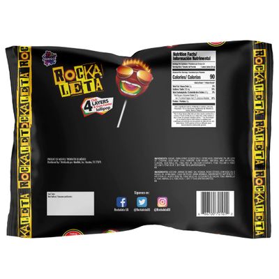 Rockaleta Chile Lollipops, 20 Count (SUGAR CANDY - ETHNIC)