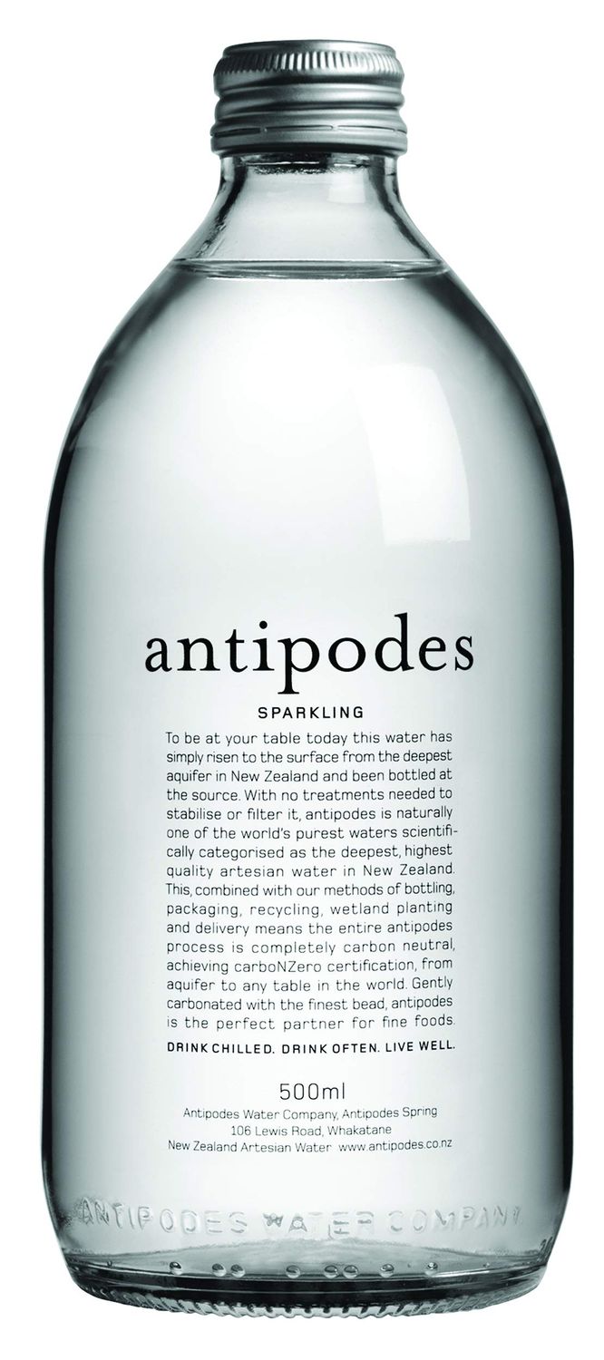Antipodes - Sparkling Water - 16.9 oz (500 mL) (12 Glass Bottles)
