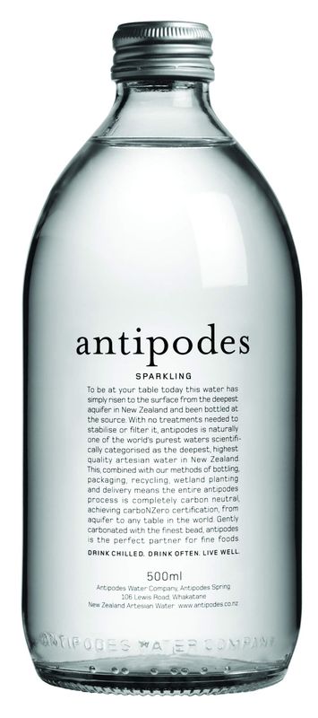 Antipodes - Sparkling Water - 16.9 oz (500 mL) (12 Glass Bottles)