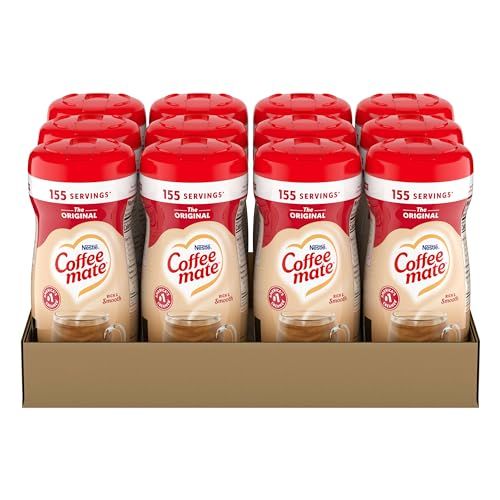 Nestle Coffee mate Coffee Creamer, Original, Powder Creamer, 11 oz Canister (Pack of 12)