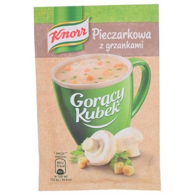 Knorr Goracy Kubek Zupa Pieczarkowa- Mushroom Soup - Instant 5 x 14 g -