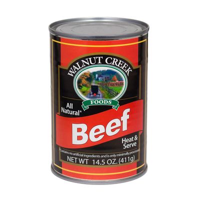 AmishTastes Walnut Creek Canned Beef Chunks, All Natural, Heat &amp; Serve, 14.5 Oz. (Pack of 2)
