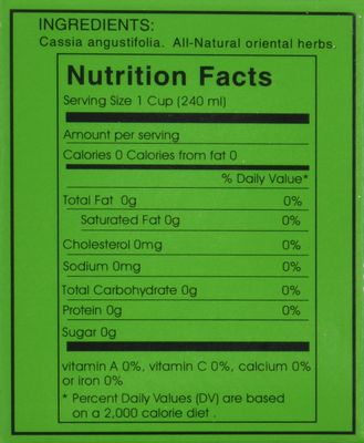 1 BOX CALIFORNIA DIETERS' DRINK EXTRA STRENGTH TEA 1.76 OZ