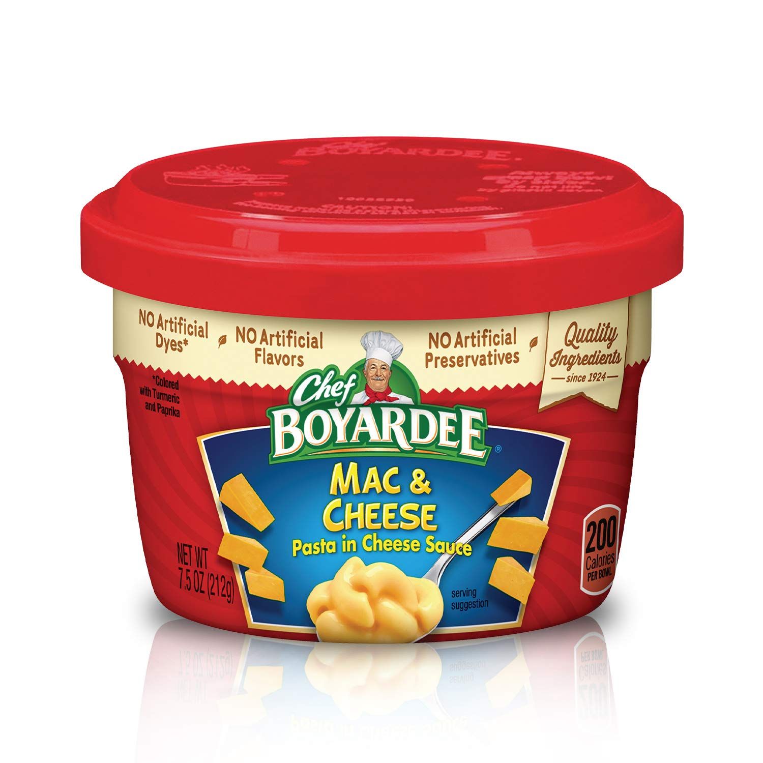 Chef Boyardee Mac &amp; Cheese, Microwave Food, Microwaveable Bowl, 7.5 Oz (Pack of 12)