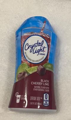 Crystal Light Sugar Free Calorie Free Black Cherry Lime Liquid Drink Mix, Caffeine Free, 1.62 Fl Oz