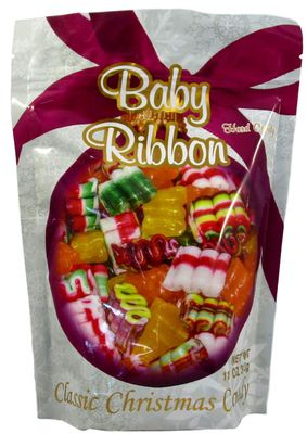 Primrose Old Fashion Christmas Hard Candy - Bundle of 11oz 2 Bags: Baby Ribbon and Cut Rock