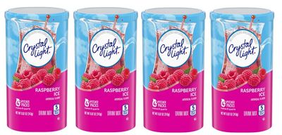 Crystal Light Raspberry Ice Drink Mix (8-Quart), 0.87 Ounce (Pack of 4)