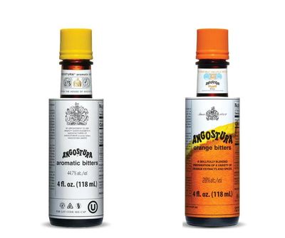 Kingston: Angostura Bitters Original and Orange Bitters (Combo- Pack) - 4oz Bottles, Aromatic and Citrus Infused. Bundled in Kingston safe packaging