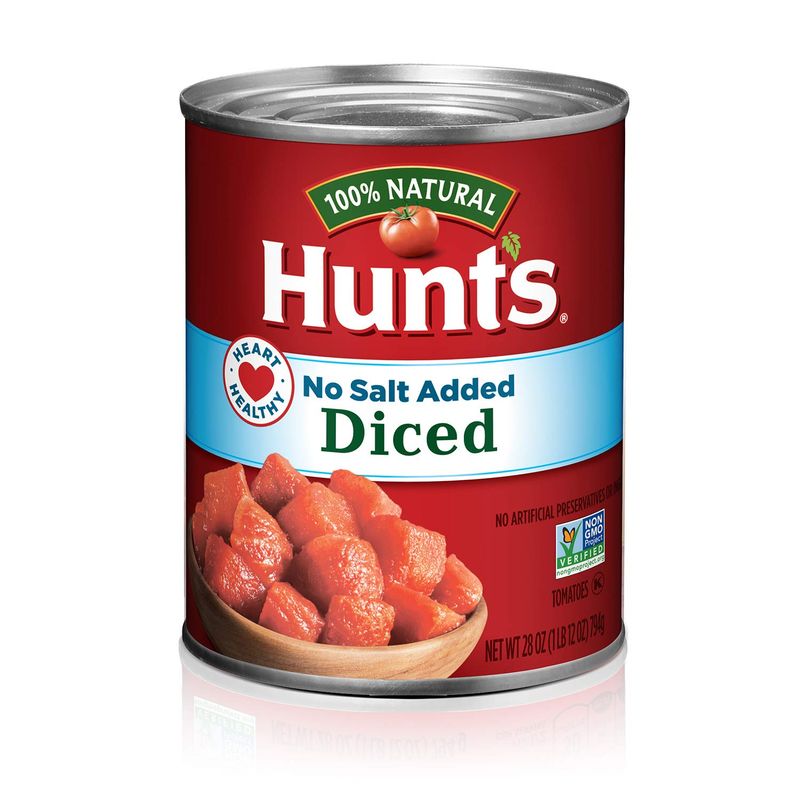 Hunt&#39;s Diced Tomatoes No Salt Added, 28 oz