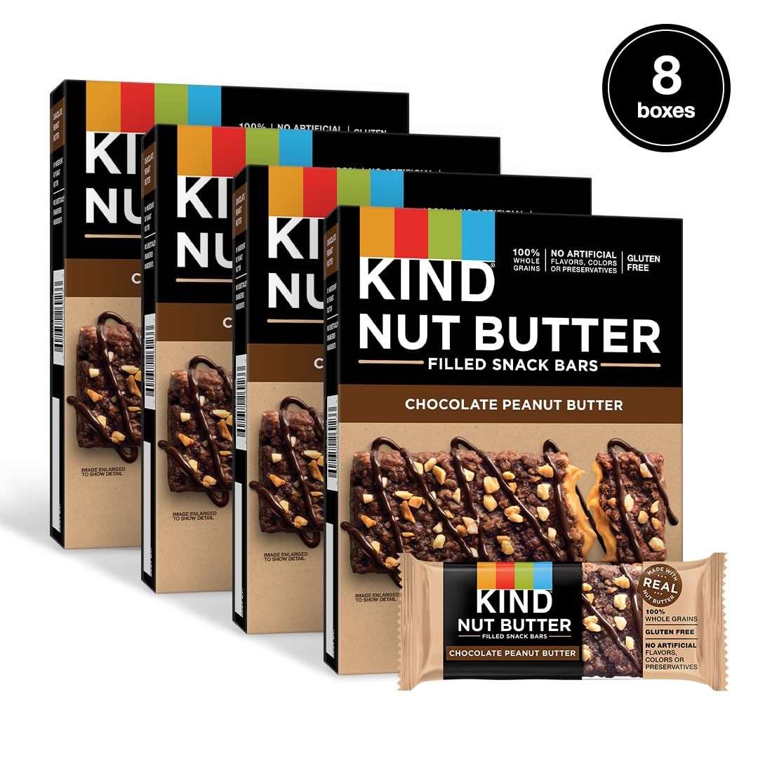 KIND Nut Butter Filled, Chocolate Peanut Butter, 48Ct