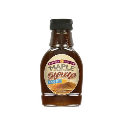 Nature&#39;s Hollow Sugar Free Syrup: Gluten Free and Keto Pancake Syrup - 25 Cals Per Serving Healthy Breakfast for Diabetics and Low-Carb Lovers - 8oz Sugar Free Maple Syrup