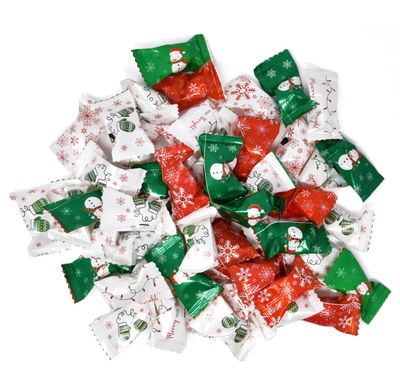 Gift Boutique Christmas Butter Mint Candies Bags 100 Count Individually Wrapped Mints Candy 13 Ounce Bags (368 g) Goodies Treat Sweets Holiday Party Favor Stocking Filler Supplies Decorations