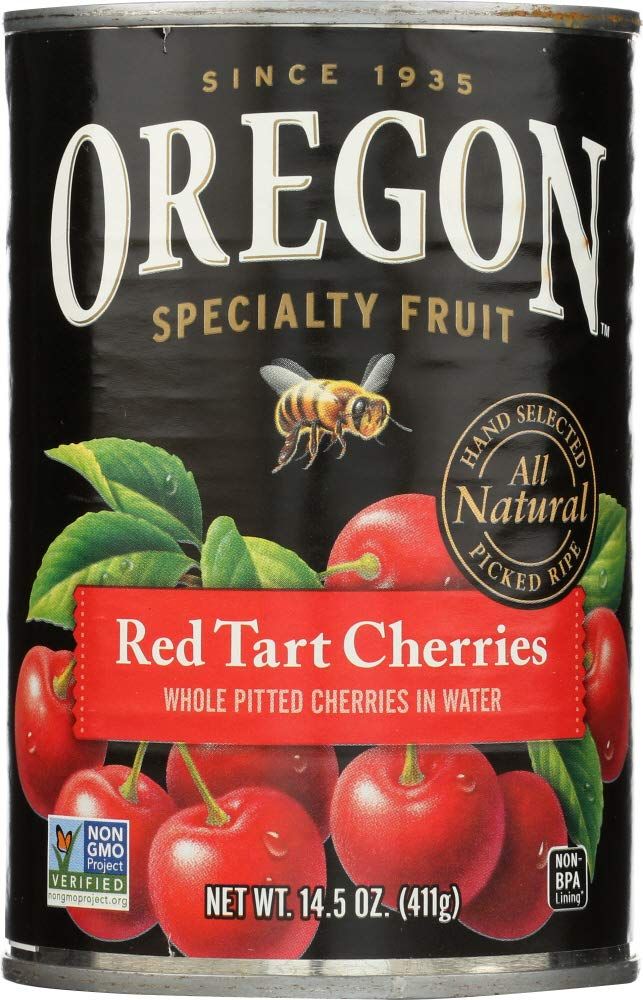 Oregon Fruit Produ cts Pitted Red Tart Cherries in Water 14.5 oz, one can