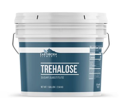 Earthborn Elements Trehalose 1 Gallon Bucket, Sugar Substitute, Drinks &amp; Baking