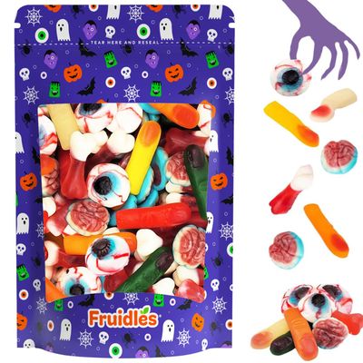 Fruidles Halloween Missing Body Parts Gummies, Fun And Festive Holiday Snacking (Half-Pound Bag)