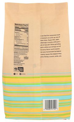 365 by Whole Foods Market, Organic Restaurant Style White Corn Tortilla Chips, 14 Ounce