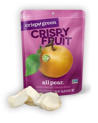 Crispy Green Natural Freeze-Dried Fruit, Pear Single-Serve, No Sugar Added, 0.53 Ounce (Pack of 12)
