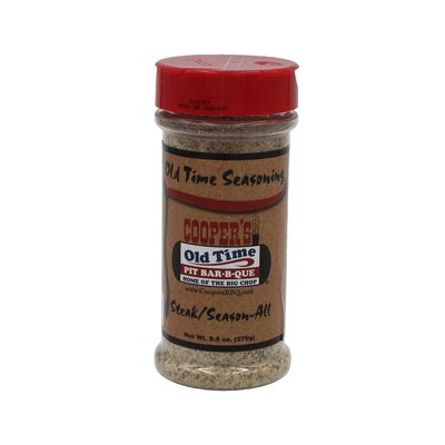 Cooper&#39;s Old Time Pit Bar-b-que - Llano, Texas Old Time Seasoning - Steak/Season-All (9.5 Ounce, Single)
