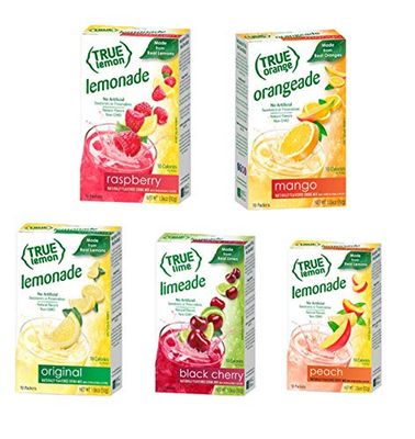True Lemon Assorted Beverage &amp; Lemonade Drink Mixes 10 Ct 1.06oz(Pack of 5)