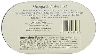 Bar Harbor Wild Smoked Kippers, 6.7 oz. (Pack of 6)