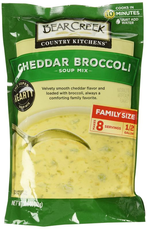 Bear Creek Cheddar Broccoli Soup Mix, 10.6 Ounces (Pack Of 6)