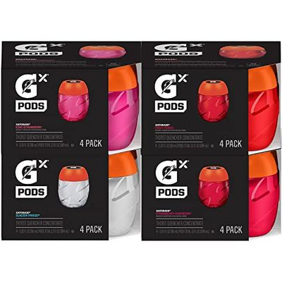 Gatorade Gx Hydration System, Non-Slip Gx Squeeze Bottles &amp; Gx Sports Drink Concentrate Pods