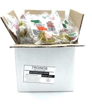 Troino&#39;s Stuffed Cherry Peppers (Hot Stuffed 48 Singles)