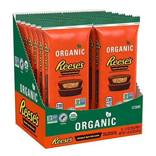 REESE&#39;S Organic Chocolate Bar, 1.4 oz. (Pack of 12)